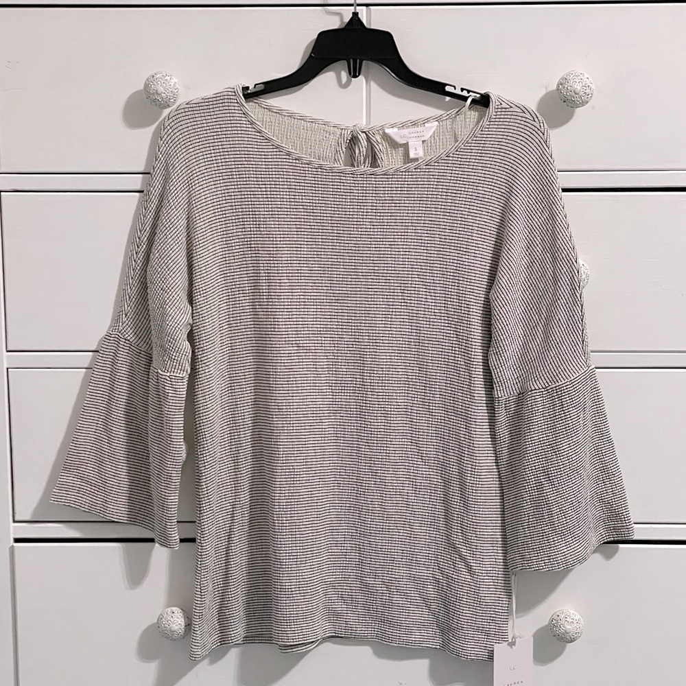 Striped Bell Sleeve Top